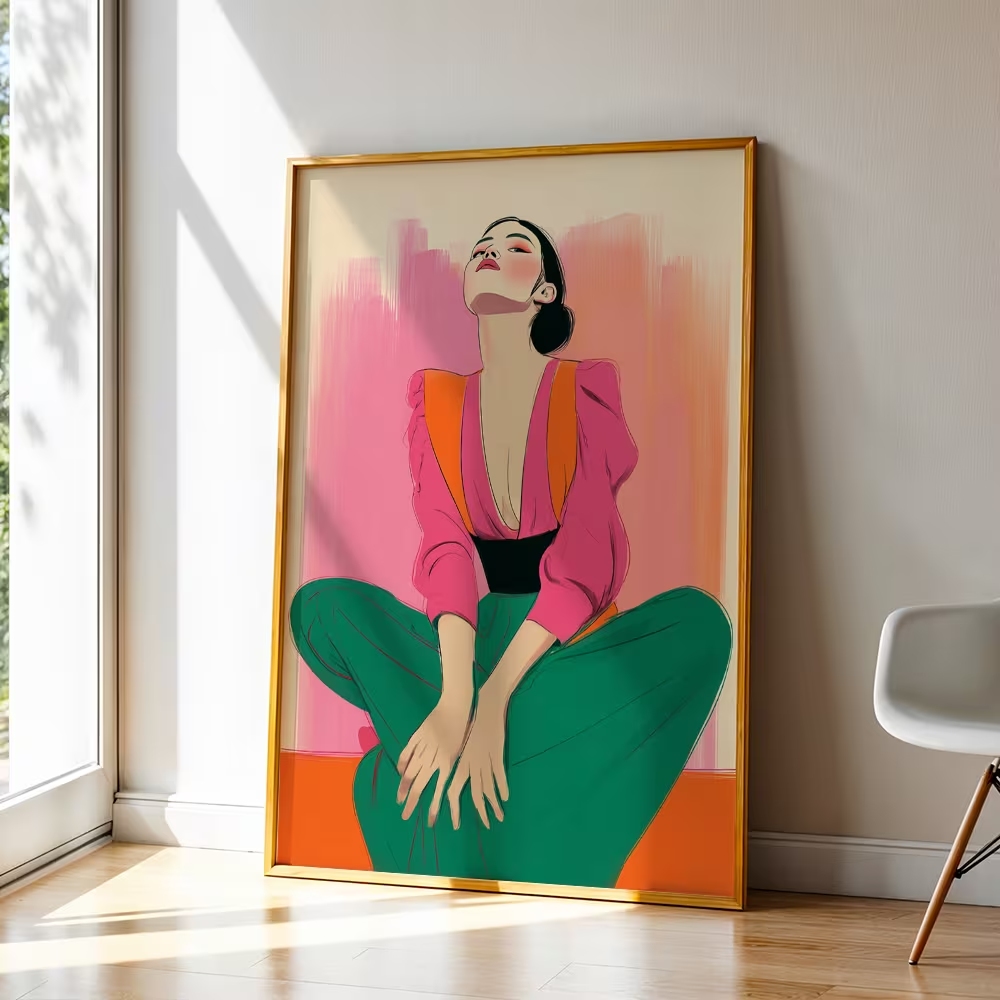 Retro Gaming Pictures - Modern,Retro Pluralistic Feminism Wall Art Print