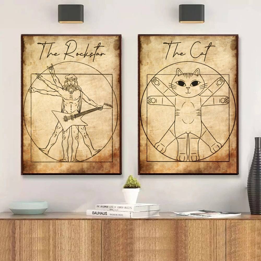 Vintage Vitruvian Style Music  - огляд і ціна Retro Gaming Wallpaper