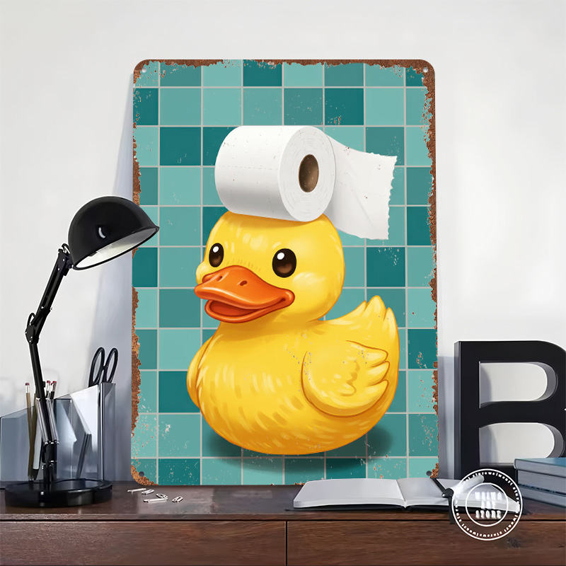 Duck With Toilet Paper Hat Pri - огляд і ціна Retro Gaming Wallpaper