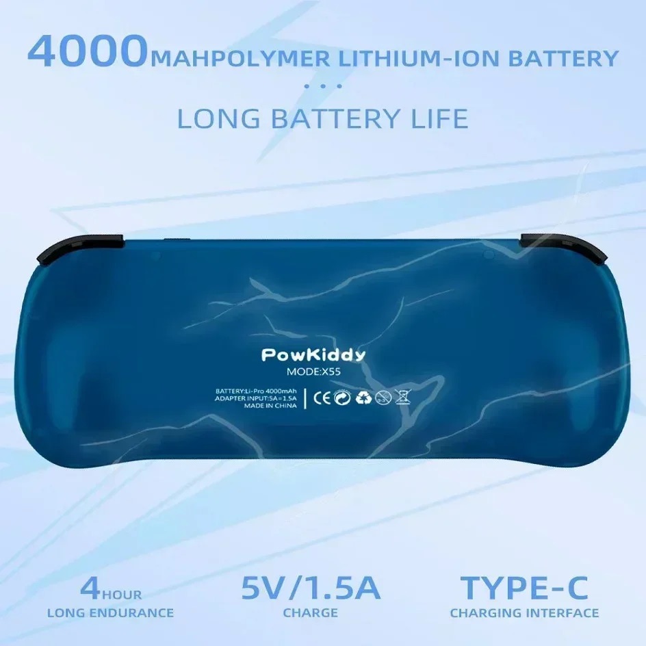 POWKIDDY X55 Handheld Game Con - огляд і ціна Retro Gaming Hub