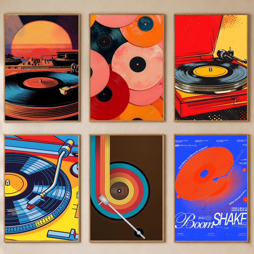Retro Colorful Record Player P - огляд і ціна Retro Gaming Wallpaper