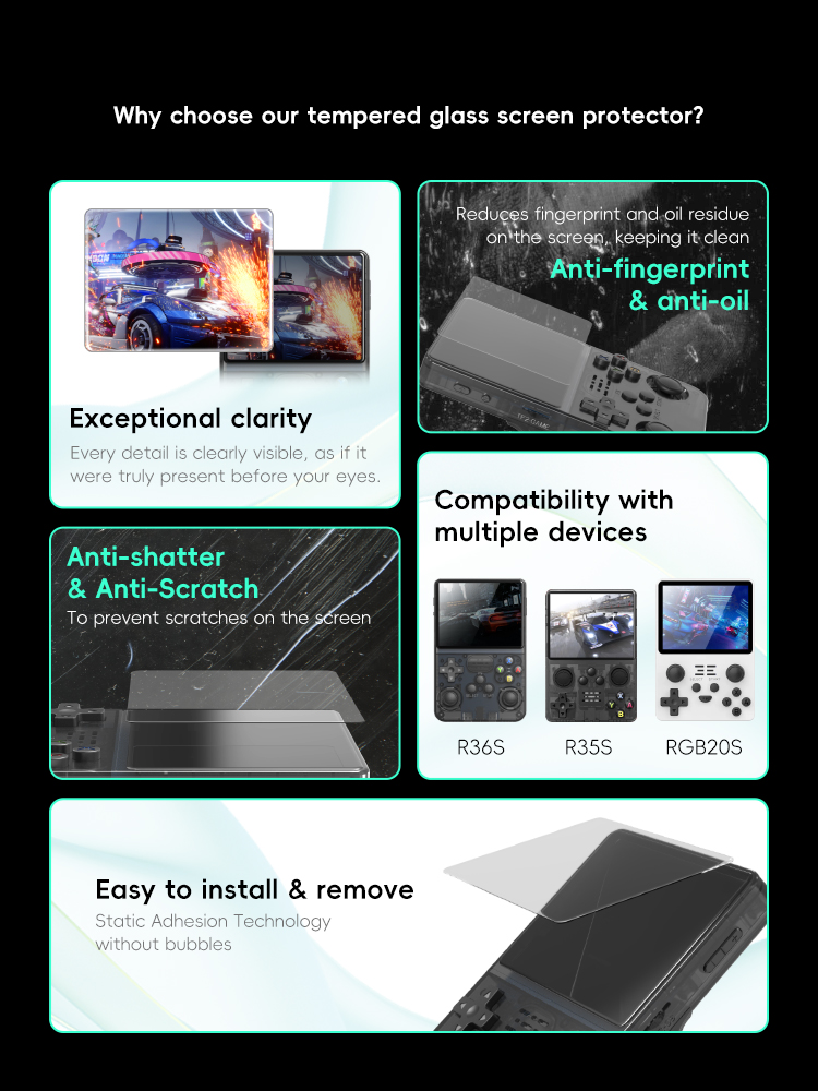 DATA FROG R36S Screen Protecto - огляд і ціна Retro Gaming Download