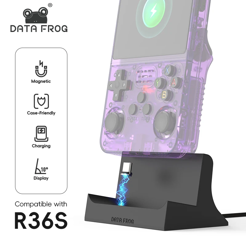 Data Frog R36S Charging Dock S - огляд і ціна Retro Gaming Hub