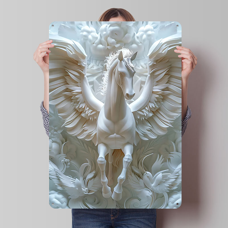 Paper Pegasus White Horse Wing - огляд і ціна Retro Gaming Wallpaper