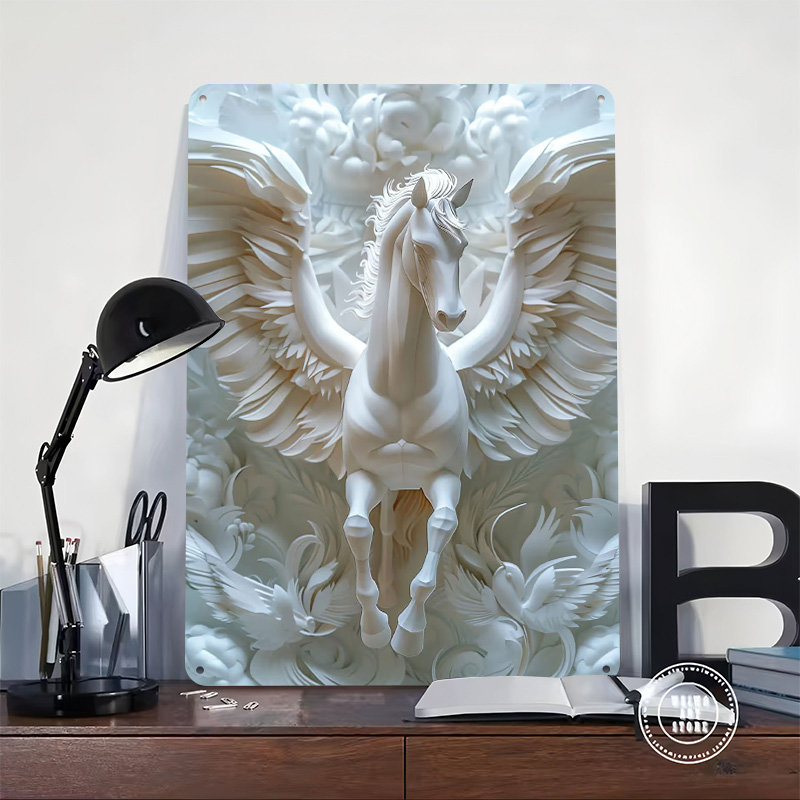 Paper Pegasus White Horse Wing - огляд і ціна Retro Gaming Wallpaper