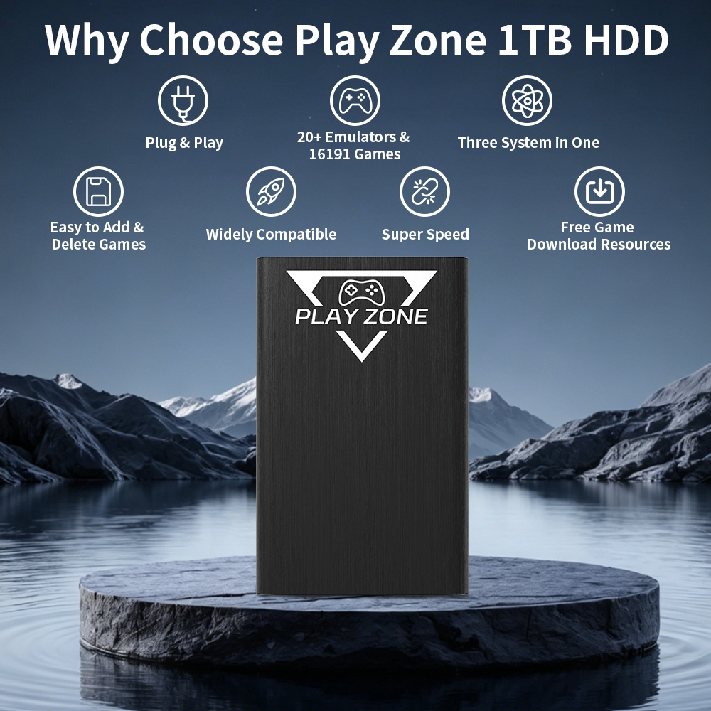 Play Zone 1TB Portable Gaming  - огляд і ціна Retro Gaming Play Zone