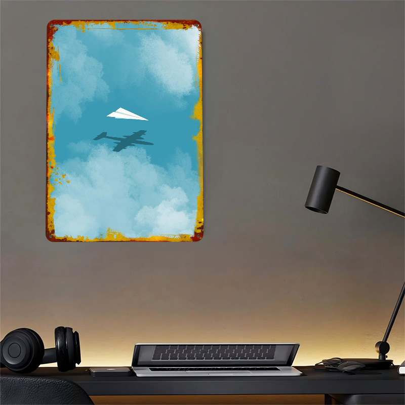 Paper Plane Printed Poster Cus - огляд і ціна Retro Gaming Wallpaper