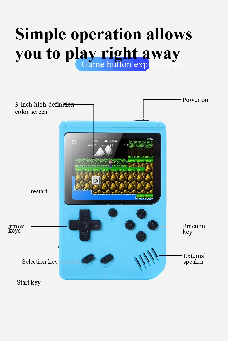 NEW 3 Inch Portable Retro Mini - огляд і ціна Retro Gaming Hub